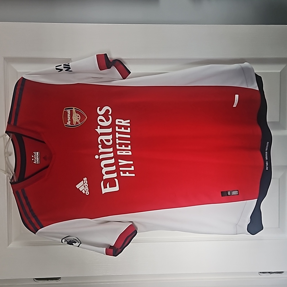 Adidas Arsenal 21/22 Home Authentic Jersey Saka 7, size XL, red and white